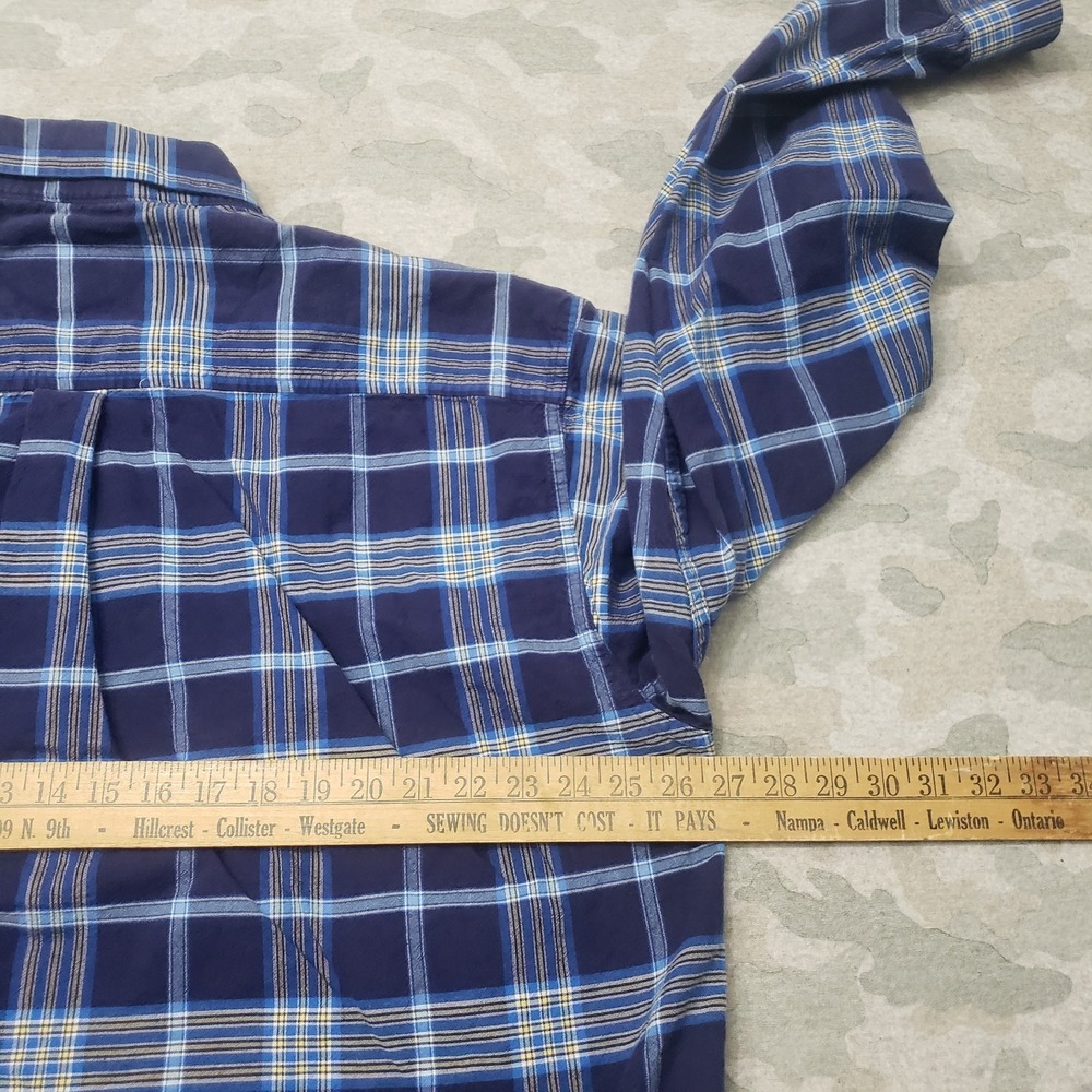 Cinch Shirt Mens 2XL Blue Pockets Long Sleeve Button-Up Plaid Western Ranch‎ - Picture 7 of 9